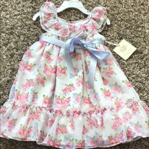 🌟4/$25 2T Laura Ashley spring dress. Floral. NWT